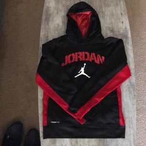 Jordan black & red pullover hoodie